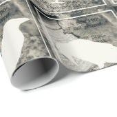 Kraaien op cadeauomslag boekpagina's cadeaupapier (Rol Hoek)