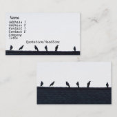 Kraaien op het dak visitekaartje (Voorkant / Achterkant)