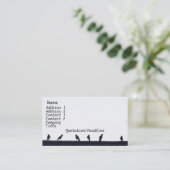 Kraaien op het dak visitekaartje (Staand voorkant)