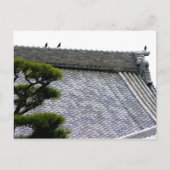 Kraaien op het tempeldak briefkaart (Voorkant)