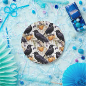 Kraaien op pompoen Halloween Papieren Bordje (Feest)