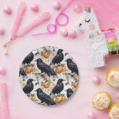 Kraaien op pompoen Halloween Papieren Bordje (Feest)