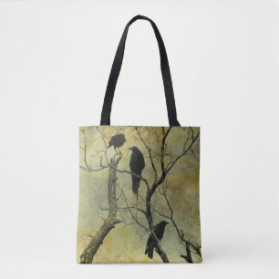 Kraaien vertellen geheimen tote bag