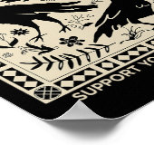 Kraaien voor Bros ondersteunen uw lokale moord gra Poster (Hoek)