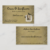 Kraaien, Zonnebloemen & Schapen Primitief Visiteka Visitekaartje (Voorkant / Achterkant)