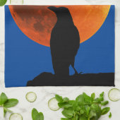 Kraaien, zwarte vogelmaan en Ravens Theedoek (Gevouwen)