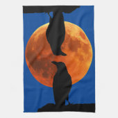 Kraaien, zwarte vogelmaan en Ravens Theedoek (Verticaal)