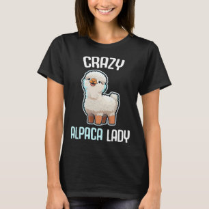 Kraaiende Alpaca Dame Dames Grappige Alpaca Lama D T-shirt