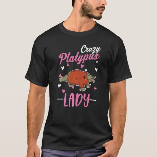 Kraaiende Vrouwtjesvogelbekdier   T-shirt (Voorkant)