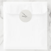 Kraaienpen-pagina - Regency Correspondentie Ronde Sticker (Tas)