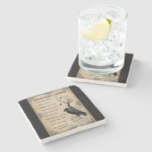 kraaigedicht stenen onderzetter (Zijkant)