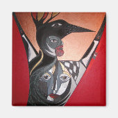 kraaiviering magneet (Voorkant)