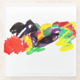 Kraaivlieg herfst glazen onderzetter