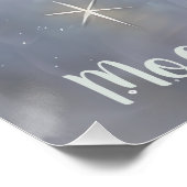 Kraaivogel baby slapen op Moon Perfect Poster (Hoek)