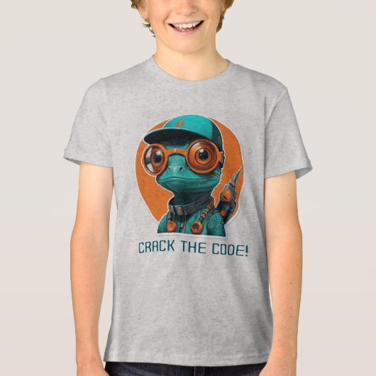 Kraak de code Tri-Blend shirt (Voorkant)