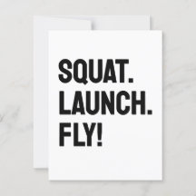 KRAAK. LANCERING. VLIEG! Vet minimalistisch Motiva