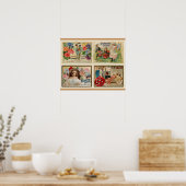 kraakbedekking voor bloemzaad poster (Keuken)