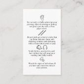 Kraakbeen Piercing Nazorg Kaart voor Oorverzorging (Achterkant)