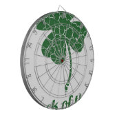 kraakbekken met een maffiakbek dartbord (Voorkant Links)
