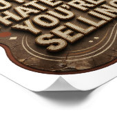 Kraakhelder Goud NIET KOPEN WAT JE OOK VERKOOPT Poster (Hoek)