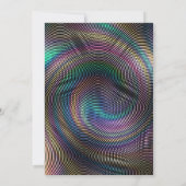 Kraakheldere discomuziek psychedelische verjaardag kaart (Achterkant)