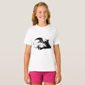 kraakheldere krulrand t-shirt (Voorkant volledig)