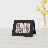 Kraakker Kerstvakantie Feest Geschenk Sfeervol Kaart (Gele Bloem)