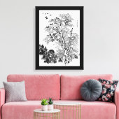 Kraakkudde op zonsopgang canvas afdruk (Insitu (Woonkamer))