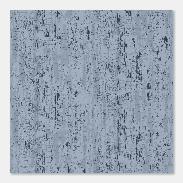 Kraaktextuur Blauw Behang (Voorkant)