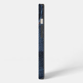 Kraakverse nieuwe blauwe jeanszak iPhone hoesje (Linkerkant)
