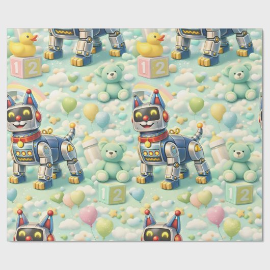 Kraamcadeau inpakpapier (Vlak)