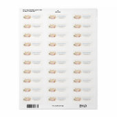 Kraamcadeau Kip Retouradres Etiket (Full Sheet)