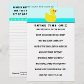 Kraamfeestspel  Briefpapier (Voorkant / Achterkant)