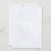 Kraamvisite uitnodiging met tere bloemen voor een (Achterkant)