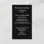 Kraamwinkel Moderne Visitekaartjes (Achterkant)