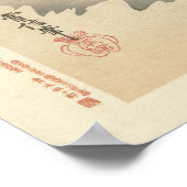 Kraan bij zonsopgang, Antiek Japanse wandkunst Poster (Hoek)