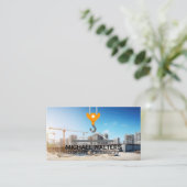 Kraan | Bouw | Bouwer Visitekaartje (Staand voorkant)