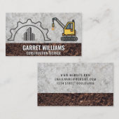 Kraan | Bouw Gereedschap Logo Visitekaartje (Voorkant / Achterkant)