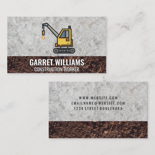 Kraan | Bouw Visitekaartje (Voorkant / Achterkant)