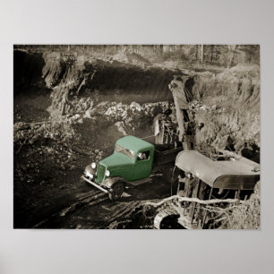 KRAAN COLORSPLASH DIE CHEVROLET INGENIEUR IN POSTER