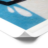Kraan die een glas water schenkt - Matchbox Print (Hoek)