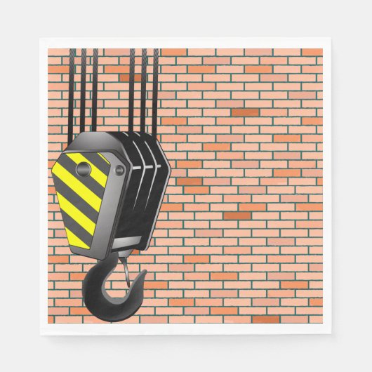 Kraan en haak papieren servetten (Voorkant)