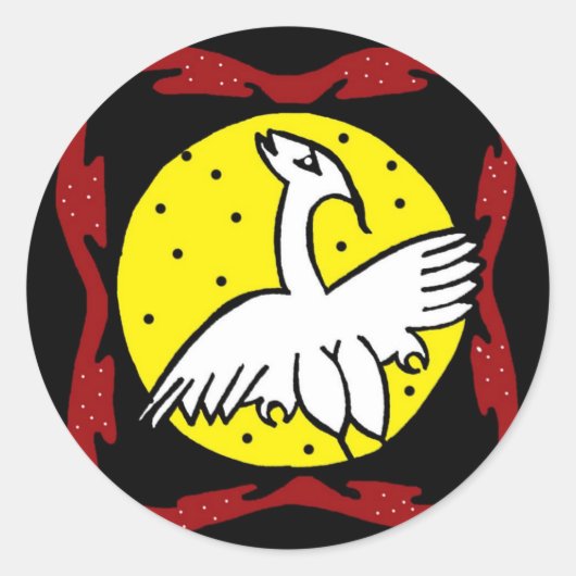 Kraan en maan sticker (Voorkant)