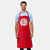 Kraan en schildpad schort (Gedragen)