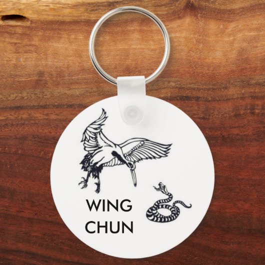 kraan en slang, WING, CHUN Sleutelhanger (Voorkant)