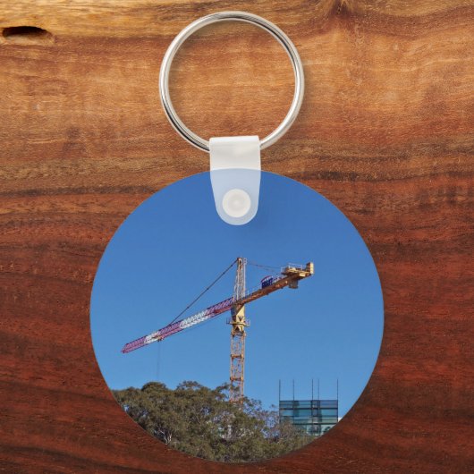 Kraan in de bouw sleutelhanger (Voorkant)
