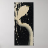 kraan in de sneeuw poster (Voorkant)