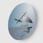 Kraan in Lake Wall Clock Grote Klok (Hoek)