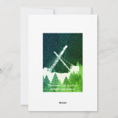 KRAAN KRANEN WINTER NACHT SNEEUW OPERATEUR FEestDA Feestdagenkaart (Achterkant)