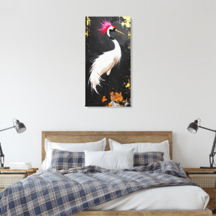 Kraan Kunst - Hedendaagse Aziatisch-Geïnspireerde Canvas Afdruk